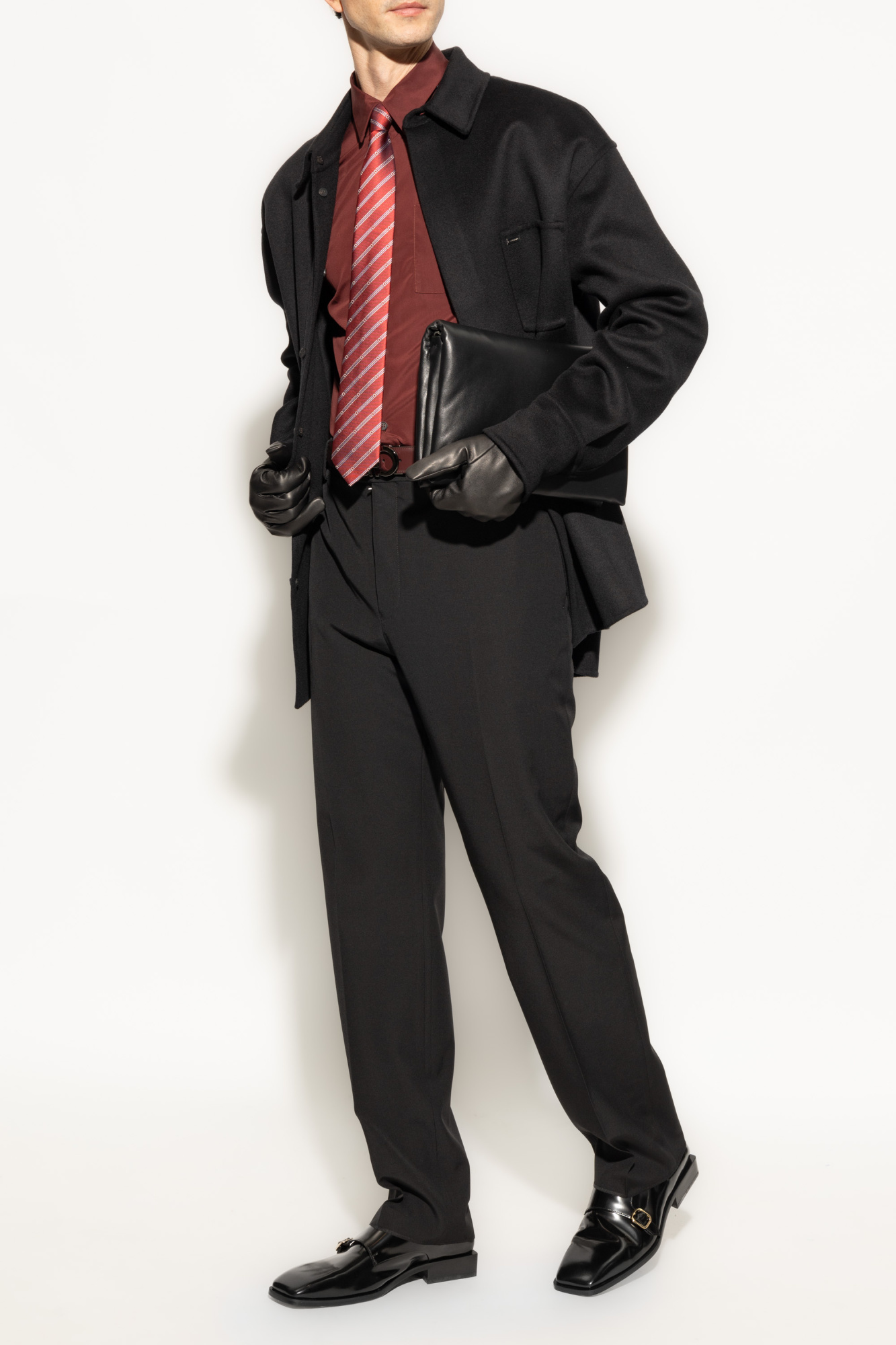 パンツ FERRAGAMO MIDNIGHT VIRGIN WOOL PANTS FERRAGAMO Wool pants with crease | Men's Clothing | Vitkac